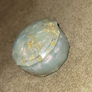 Iridescent/gold fleck trinket/jewelry box